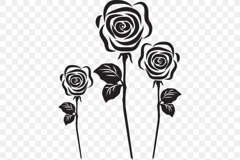 Clip Art Flower Drawing Rose, PNG, 1020x680px, Flower, Black, Black And White, Cut Flowers, Digital Image Download Free