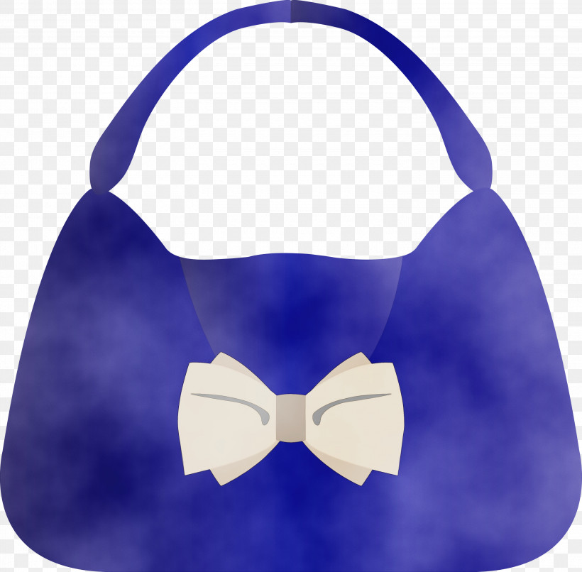 Bow Tie, PNG, 3000x2950px, Watercolor Handbag, Bag, Blue, Bow Tie, Cobalt Blue Download Free