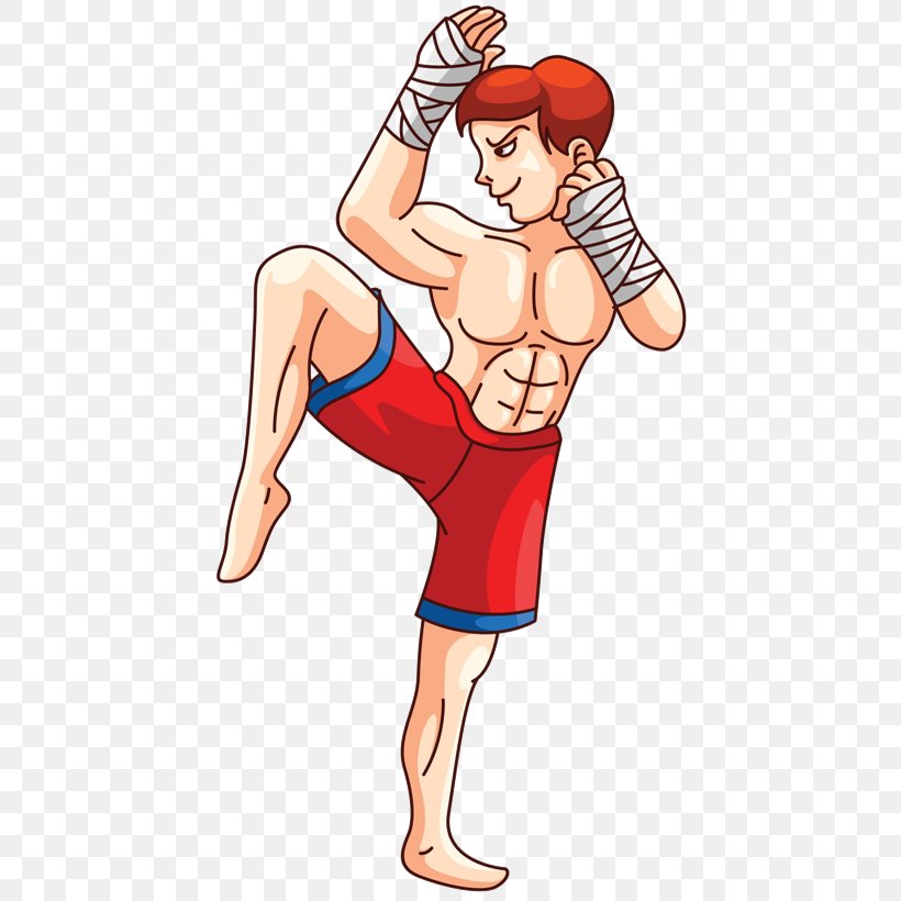 Muay Thai Kickboxing Drawing, PNG, 444x820px, Watercolor, Cartoon, Flower, Frame, Heart Download Free