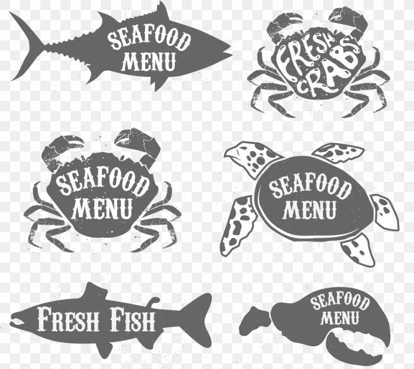 Seafood Barbecue Crab Illustration, PNG, 983x877px, Seafood, Barbecue, Black, Black And White, Brand Download Free