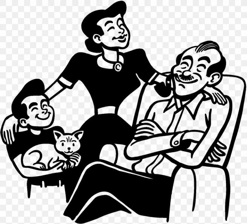 Family Clip Art, PNG, 850x772px, Family, Arm, Art, Artwork, Black And White Download Free