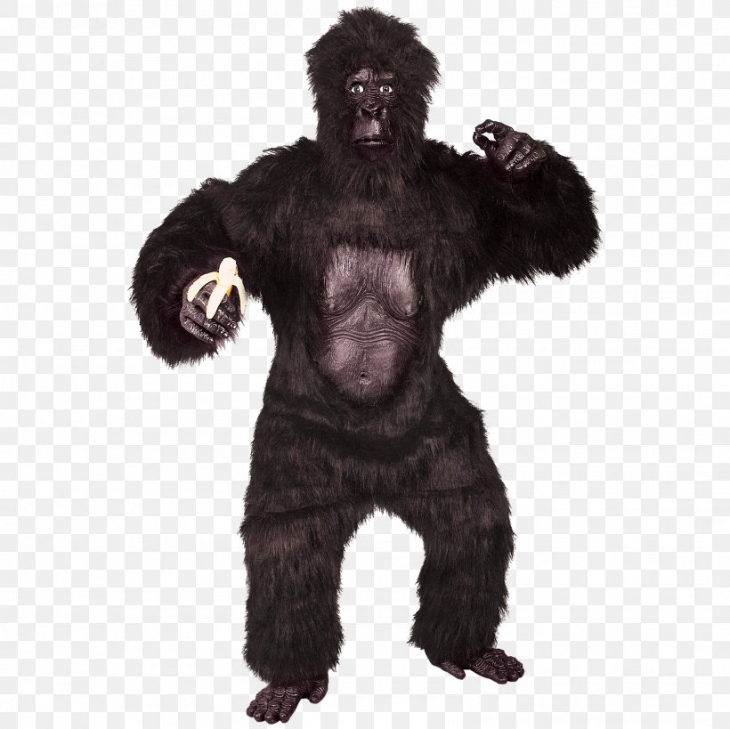 Gorilla Suit Costume Party Ape, PNG, 1600x1600px, Gorilla, Adult, Ape, Chimpanzee, Common Chimpanzee Download Free