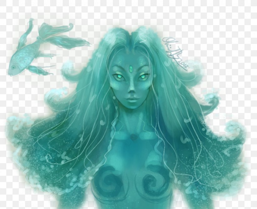 Turquoise Teal Fairy Long Hair Desktop Wallpaper, PNG, 900x731px, Watercolor, Cartoon, Flower, Frame, Heart Download Free