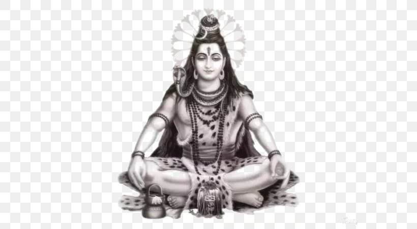 Mahadeva Ganesha Meditation Drawing Maha Shivaratri, PNG, 602x452px, Mahadeva, Bhagavan, Black And White, Drawing, Fictional Character Download Free