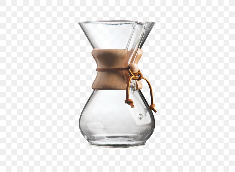 Chemex Coffeemaker Brewed Coffee Coffee Filters, PNG, 600x600px, Coffee, Barware, Brewed Coffee, Chemex Coffeemaker, Chemex Six Cup Glass Handle Download Free
