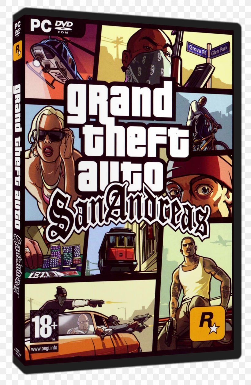 Grand Theft Auto: San Andreas Grand Theft Auto V PlayStation 2 Grand Theft Auto: Vice City San Andreas Multiplayer, PNG, 1273x1951px, Grand Theft Auto San Andreas, Actionadventure Game, Carl Johnson, Film, Games Download Free