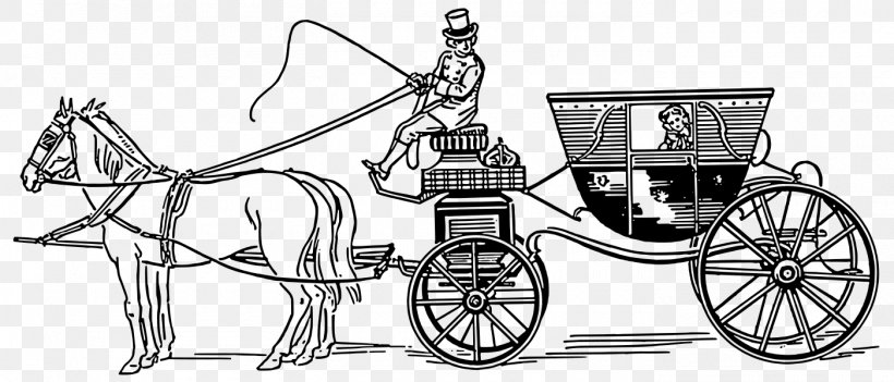 Horse And Buggy Carriage Horse-drawn Vehicle Chariot, PNG, 1400x600px, Horse, Barouche, Berlin, Bicycle Accessory, Black And White Download Free