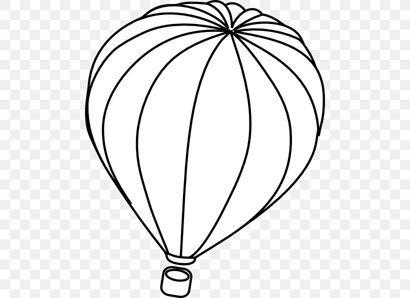 Hot Air Balloon White Clip Art, PNG, 480x597px, Hot Air Balloon, Area, Balloon, Black, Black And White Download Free