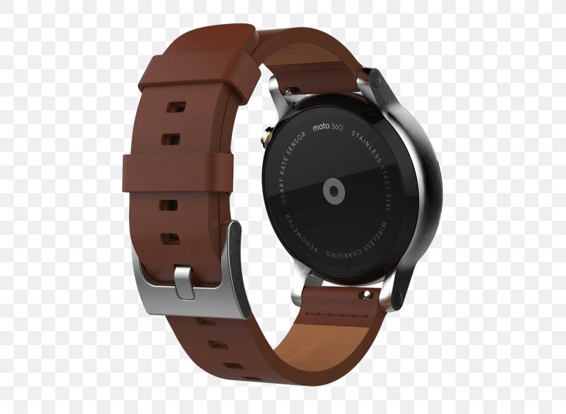 Moto 360 (2nd Generation) Smartwatch Motorola, PNG, 600x600px, Moto 360 2nd Generation, Android, Bluetooth, Brand, Brown Download Free
