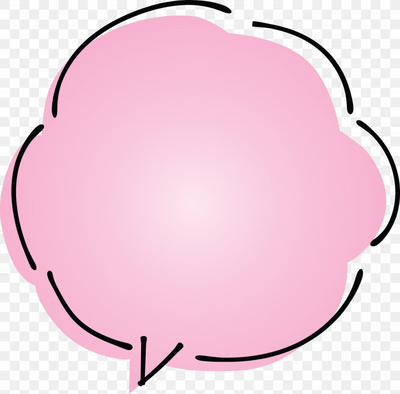 Thought Bubble Speech Balloon, PNG, 3000x2957px, Thought Bubble, Pink, Speech Balloon Download Free