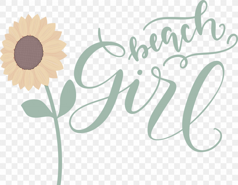 Beach Girl Summer, PNG, 3000x2325px, Beach Girl, Biology, Floral Design, Logo, Meter Download Free