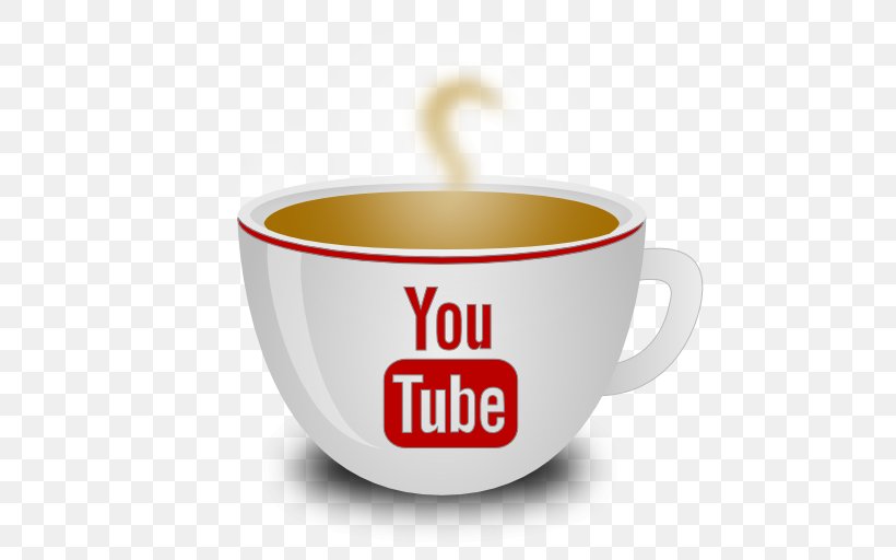 YouTube Coffee Cup Social Media, PNG, 512x512px, Youtube, Brand, Caffeine, Coffee, Coffee Cup Download Free