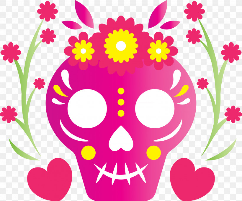 Day Of The Dead Día De Muertos, PNG, 3000x2501px, Day Of The Dead, Culture, D%c3%ada De Muertos, Floral Design, Painting Download Free