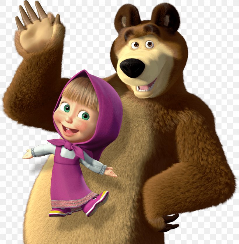 Masha And The Bear Animation Clip Art, PNG, 890x906px, Masha And The Bear, Animation, Bear, Birthday, Carnivoran Download Free