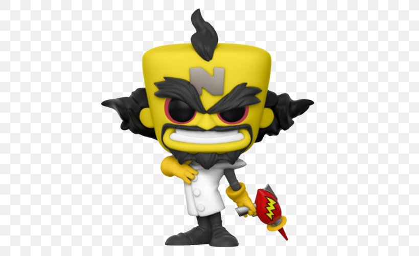 Funko Doctor Neo Cortex Pop! Games Crash Bandicoot Vinyl Figure Crash Bandicoot #273 Action & Toy Figures, PNG, 500x500px, Funko, Action Figure, Action Toy Figures, Aku Aku, Cartoon Download Free