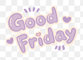 Good Friday Pastel Badge PNG