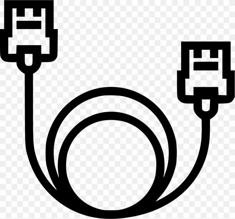 Network Cables Ethernet Clip Art, PNG, 981x912px, Network Cables, Area, Black And White, Brand, Computer Network Download Free