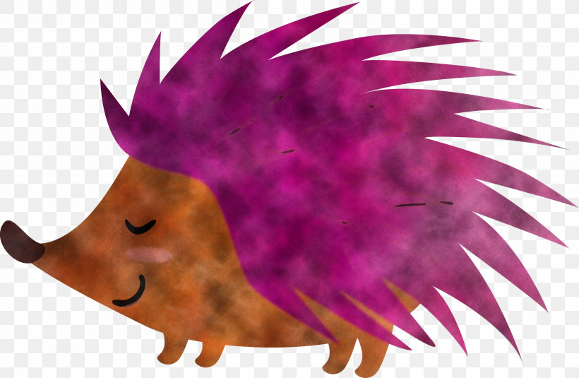 Pink Magenta Plant Animation, PNG, 3000x1960px, Watercolor Hedgehog, Animation, Magenta, Pink, Plant Download Free