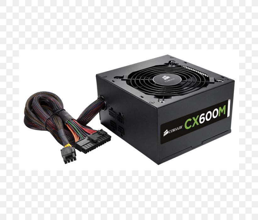 Power Supply Unit 80 Plus Corsair Components ATX Corsair CX500M, PNG, 700x700px, 80 Plus, Power Supply Unit, Atx, Computer Component, Corsair Components Download Free