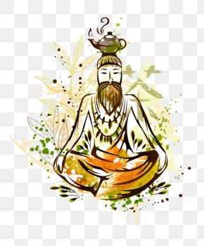 Tea - Lotus Position Tea Clip Art PNG