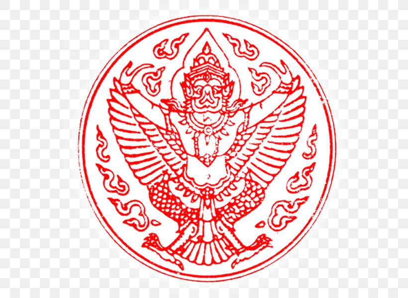 Emblem Of Thailand Garuda Thai Cuisine, PNG, 605x600px, Thailand, Area, Badge, Crest, Elephants In Thailand Download Free