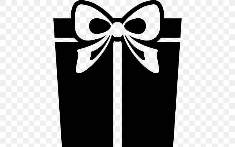 Christmas Gift Christmas Gift Box, PNG, 512x512px, Gift, Birthday, Black, Black And White, Bookmark Download Free