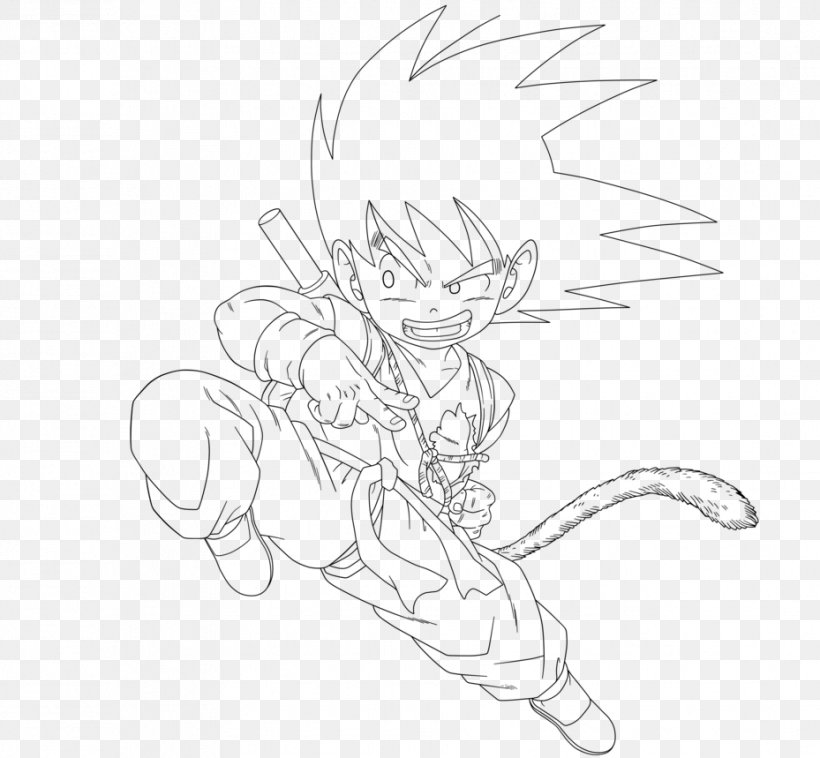 Goku Dragon Ball Heroes Line Art Drawing Sketch, PNG, 929x859px, Watercolor, Cartoon, Flower, Frame, Heart Download Free