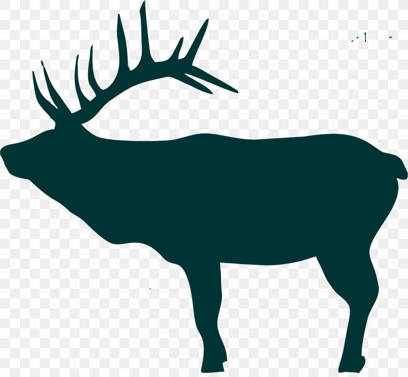 Elk Deer Moose Silhouette Clip Art, PNG, 1217x1126px, Elk, Animal, Antler, Black And White, Cattle Like Mammal Download Free