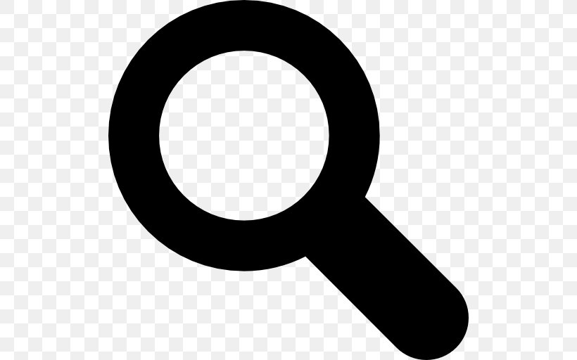 Magnifying Glass, PNG, 512x512px, Magnifying Glass, Black And White, Glass, Logo, Magnifier Download Free