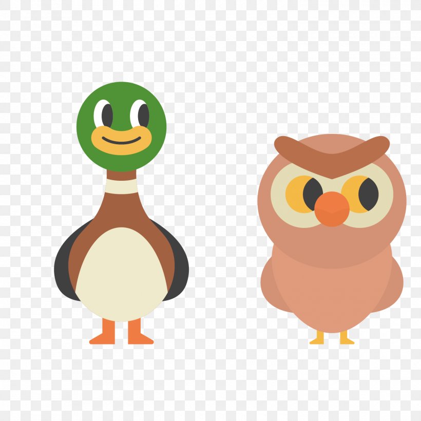 Owl Duck Cartoon, PNG, 1500x1500px, Owl, Animation, Beak, Bird, Bird Of Prey Download Free