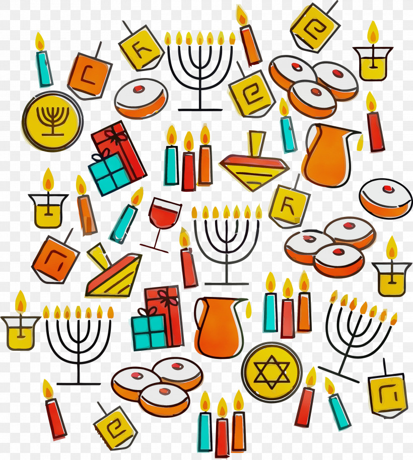 Sign Icon, PNG, 2689x3000px, Happy Hanukkah, Hanukkah, Paint, Sign, Watercolor Download Free