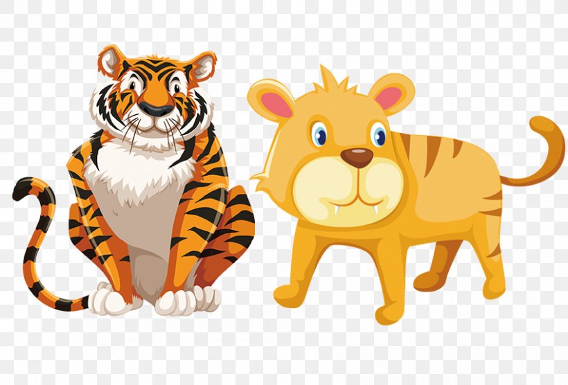 Bengal Tiger Royalty-free Illustration, PNG, 849x576px, Bengal Tiger, Big Cats, Carnivoran, Cartoon, Cat Like Mammal Download Free