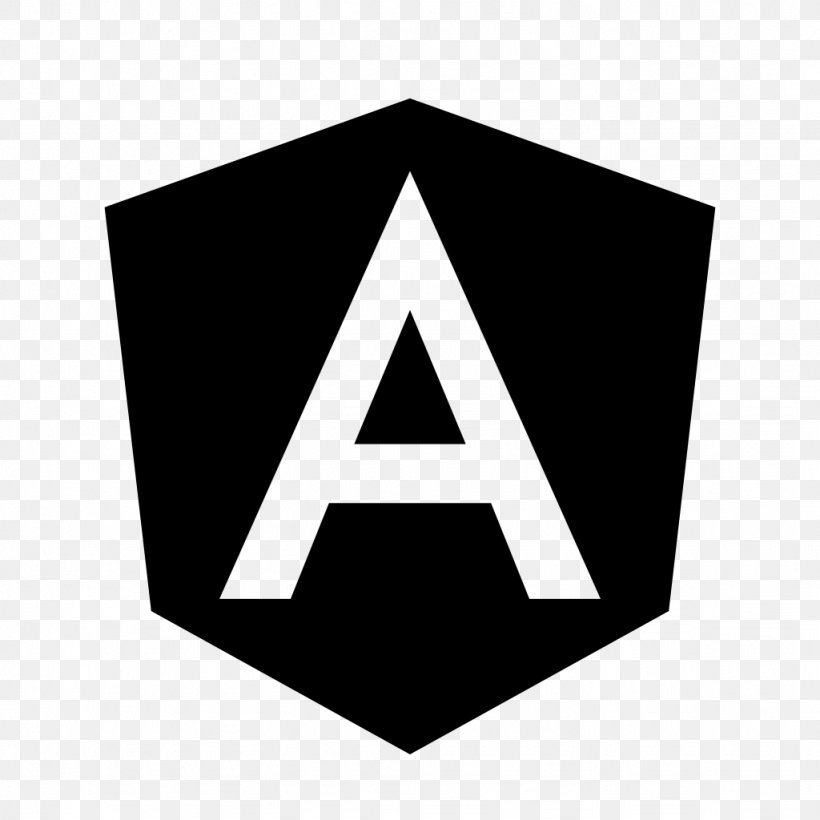 AngularJS Progressive Web Apps GitHub Bootstrap, PNG, 1024x1024px, Angular, Angularjs, Area, Black, Black And White Download Free