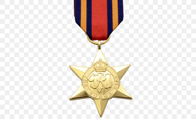 Second World War Gold Medal Burma Star World War II Victory Medal, PNG, 500x500px, Second World War, Bigbury Mint Ltd, Campaign Medal, France And Germany Star, Gold Medal Download Free