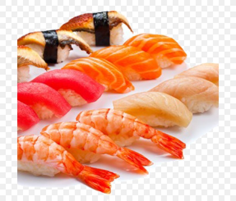 Sushi Pizza Makizushi Onigiri, PNG, 700x700px, Sushi, Animal Source Foods, Asian Food, California Roll, Caridean Shrimp Download Free