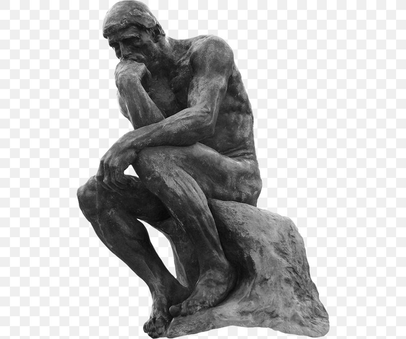 The Thinker Statue Bronze Sculpture Image, PNG, 512x686px, Thinker, Ancient History, Art, Auguste Rodin, Black And White Download Free