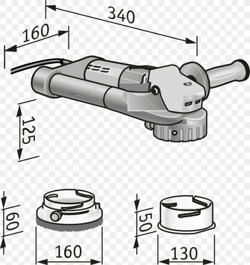 Angle Grinder Grinding Machine Tool Milling, PNG, 1000x1059px, Angle Grinder, Auto Part, Black And White, Door Handle, Drawing Download Free