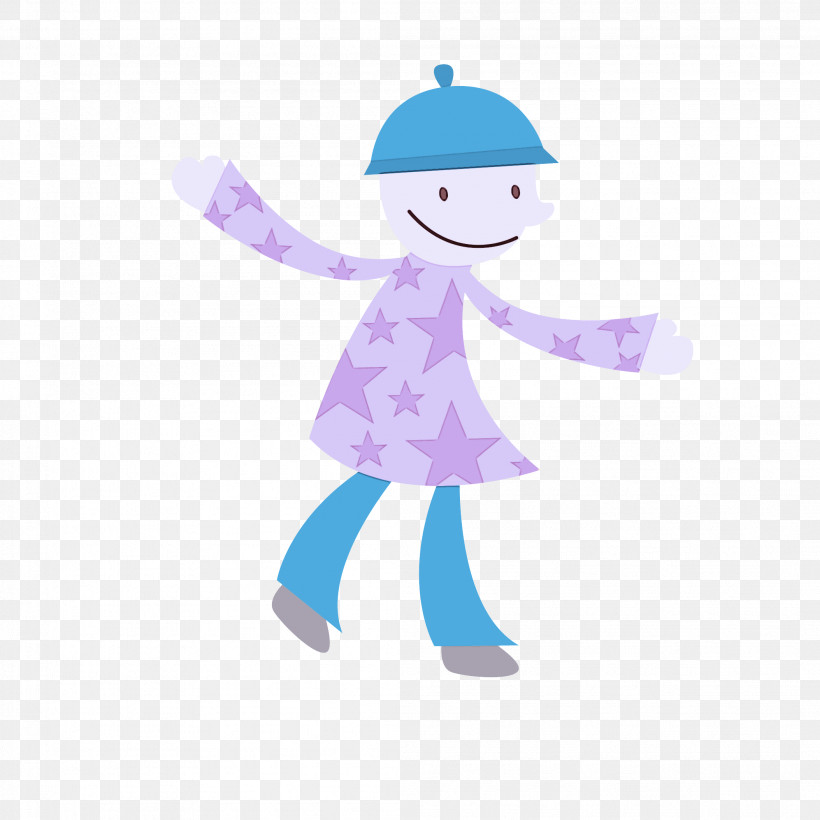 Cartoon Violet Ice Skating Child Costume, PNG, 2107x2107px, Cartoon, Child, Costume, Ice Skating, Violet Download Free