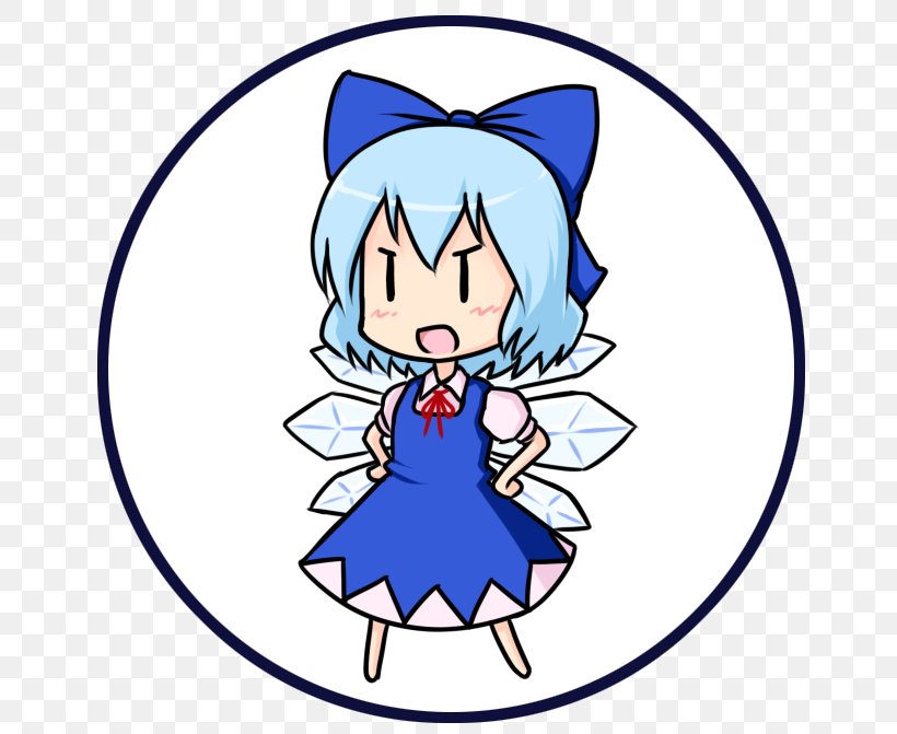 Cirno Female Touhou Project Video Game, PNG, 670x671px, Watercolor, Cartoon, Flower, Frame, Heart Download Free