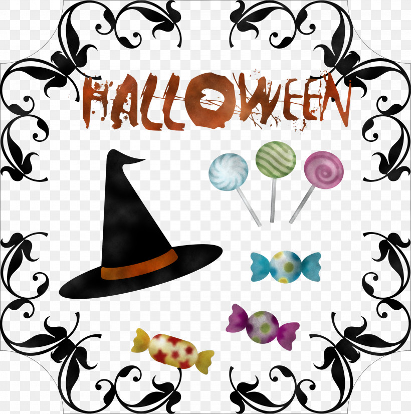 Happy Halloween, PNG, 2976x3000px, Happy Halloween, Geometry, Headgear, Line, Mathematics Download Free