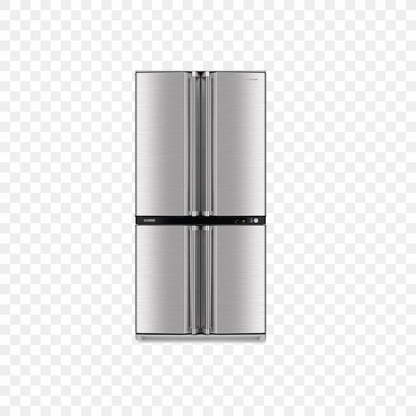 Refrigerator Sharp Corporation Home Appliance Refrigeration Icemaker, PNG, 1200x1200px, Refrigerator, Air Cooling, Air Purifier, Bathroom Accessory, Cold Download Free