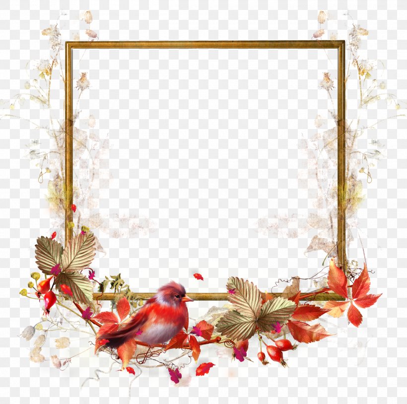Picture Frames Flower Clip Art, PNG, 2500x2482px, Picture Frames, Bird, Blossom, Branch, Centerblog Download Free