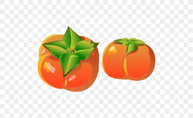 Cartoon Persimmon, PNG, 500x500px, Cartoon, Animation, Apple, Citrus, Clementine Download Free