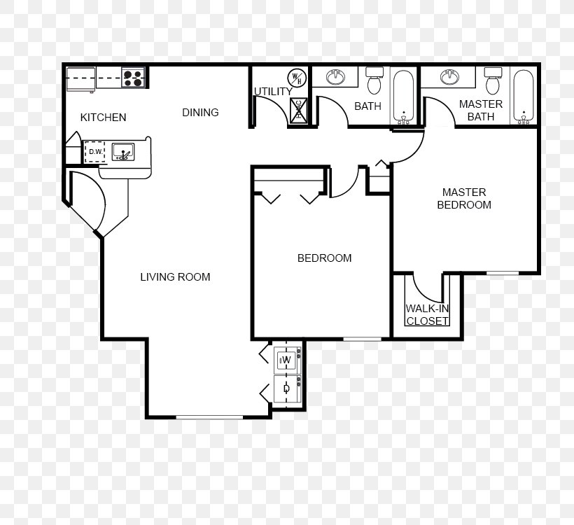 Madison Point Floor Plan Renting Apartment, PNG, 750x750px, Floor Plan, Apartment, Artwork, Bathroom, Black White M Download Free