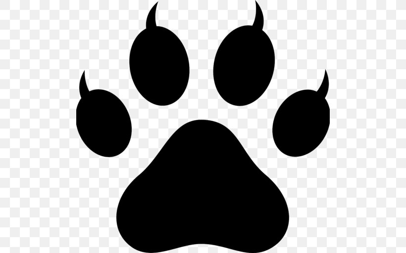 Polydactyl Cat Paw Dog Clip Art, PNG, 512x512px, Cat, Bear, Black, Black And White, Decal Download Free