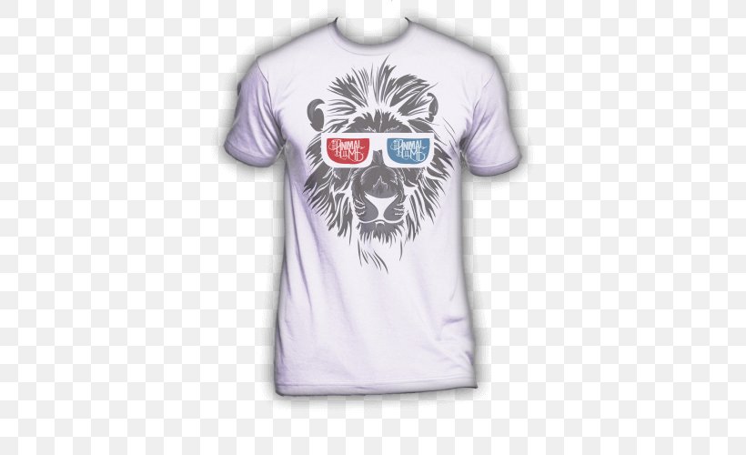 T-shirt Lion Hoodie Clothing Crew Neck, PNG, 500x500px, Tshirt, Active Shirt, Brand, Clothing, Cotton Download Free