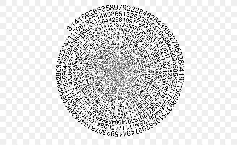 Circle Spiral Number Pi Day, PNG, 500x501px, Spiral, Annulus, Area, Black And White, Doily Download Free