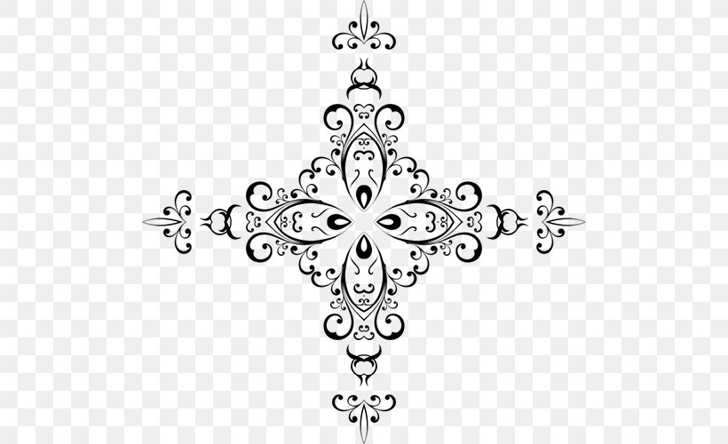 Floral Design Ornament, PNG, 500x500px, Floral Design, Abstract Art, Area, Art, Black And White Download Free
