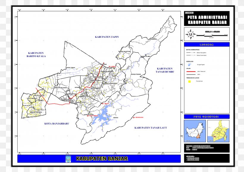 Karang Intan Aranio Aluh-Aluh Gambut Map, PNG, 3307x2339px, Map, Area, Banjar Regency, Diagram, Engineering Download Free