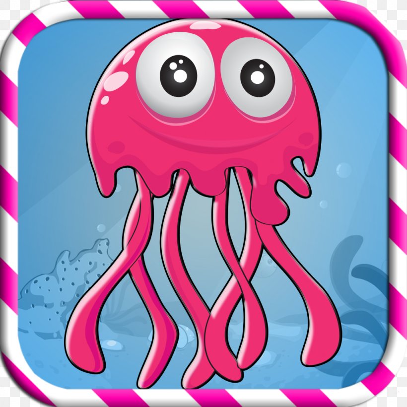 Octopus Magenta Cephalopod Clip Art, PNG, 1024x1024px, Watercolor, Cartoon, Flower, Frame, Heart Download Free